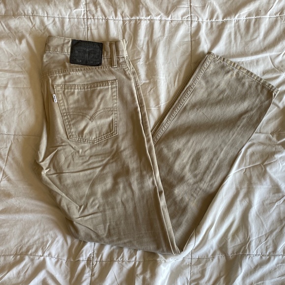Levi's Khaki 514 Denim Pants Size 32x34 - Picture 1 of 4